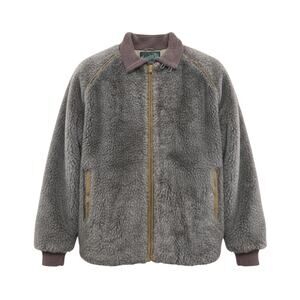 Vintage 1970s Master-Jac Faux Fur Bomber Jacket Quilted Lining USA Size Large